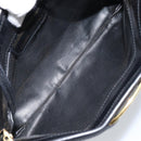 Salvatore Ferragamo Shoulder Bag Leather Black Gold Auth 163963-16