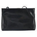 Salvatore Ferragamo Shoulder Bag Leather Black Gold Auth 163963-3