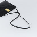 Salvatore Ferragamo Shoulder Bag Leather Black Gold Auth 163963-7
