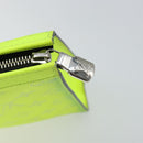 LOUIS VUITTON Taiga Pochette Voyager MM Clutch Bag Jaune LV Auth 163964-9
