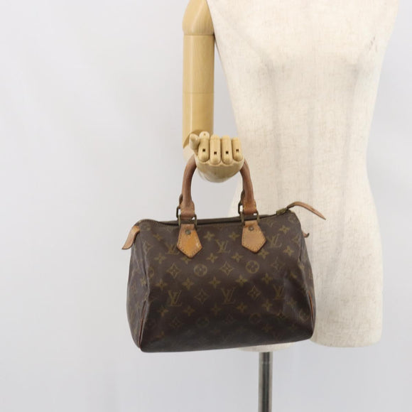 LOUIS VUITTON Monogram Speedy 25 Hand Bag M41528 LV Auth 163965