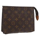 LOUIS VUITTON Monogram Poche Toilette 19 Pouch M47544 LV Auth 163968-1