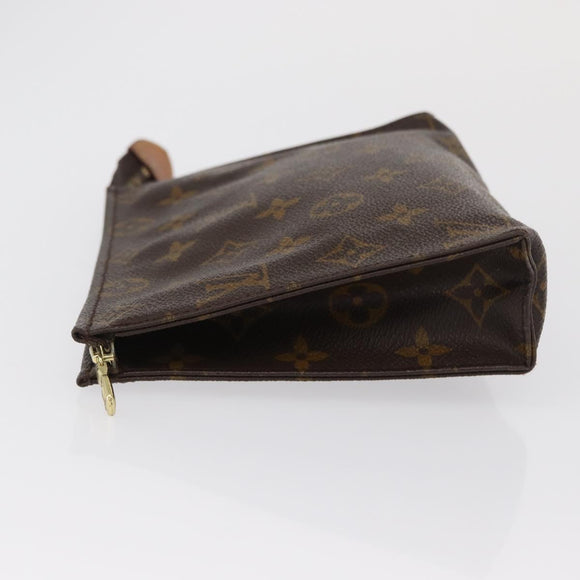 LOUIS VUITTON Monogram Poche Toilette 19 Pouch M47544 LV Auth 163968
