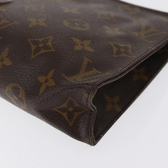 LOUIS VUITTON Monogram Poche Toilette 19 Pouch M47544 LV Auth 163968