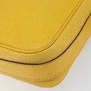 GUCCI Diamante Shoulder Bag Leather Yellow Gold 201448 Auth 163973-9