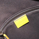 GUCCI Diamante Shoulder Bag Leather Yellow Gold 201448 Auth 163973-18
