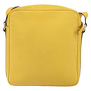 GUCCI Diamante Shoulder Bag Leather Yellow Gold 201448 Auth 163973-2