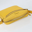 GUCCI Diamante Shoulder Bag Leather Yellow Gold 201448 Auth 163973-6