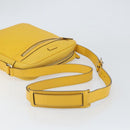 GUCCI Diamante Shoulder Bag Leather Yellow Gold 201448 Auth 163973-7