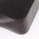 GUCCI GG Canvas Tote Bag Brown Silver 73983 Auth 163974-10