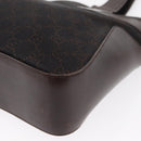 GUCCI GG Canvas Tote Bag Brown Silver 73983 Auth 163974-11