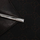 GUCCI GG Canvas Tote Bag Brown Silver 73983 Auth 163974-14