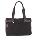 GUCCI GG Canvas Tote Bag Brown Silver 73983 Auth 163974-2