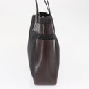 GUCCI GG Canvas Tote Bag Brown Silver 73983 Auth 163974-4