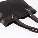 GUCCI GG Canvas Tote Bag Brown Silver 73983 Auth 163974-6