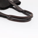GUCCI GG Canvas Tote Bag Brown Silver 73983 Auth 163974-7