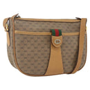 GUCCI Micro GG Supreme Web Sherry Line Bag PVC Beige Gold 89 02 032 Auth 163977-1