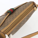 GUCCI Micro GG Supreme Web Sherry Line Bag PVC Beige Gold 89 02 032 Auth 163977-6