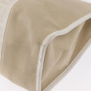 FENDI Zucca Canvas Tote Bag White Gold Auth 163978-14