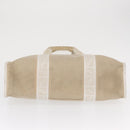 FENDI Zucca Canvas Tote Bag White Gold Auth 163978-5