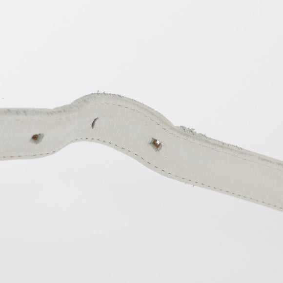 LOEWE Anagram Shoulder Bag Suede Leather Light Blue Silver Auth 163981