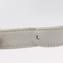 LOEWE Anagram Shoulder Bag Suede Leather Light Blue Silver Auth 163981-8