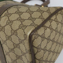 GUCCI GG Supreme Web Sherry Line Hand Bag PVC Beige Gold 39 02 007 Auth 163983-9