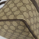 GUCCI GG Supreme Web Sherry Line Hand Bag PVC Beige Gold 39 02 007 Auth 163983-14