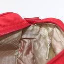 PRADA Shoulder Bag Nylon Red Silver Auth 163993-20