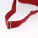 PRADA Shoulder Bag Nylon Red Silver Auth 163993-7
