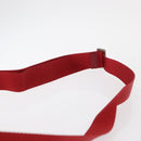 PRADA Shoulder Bag Nylon Red Silver Auth 163993-8