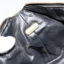 FENDI Zucca Canvas Pouch Black Brown Auth 163994-11