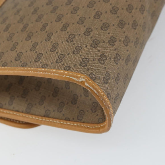 GUCCI Micro GG Supreme Shoulder Bag PVC Beige Gold 004 14 0264 Auth 163995