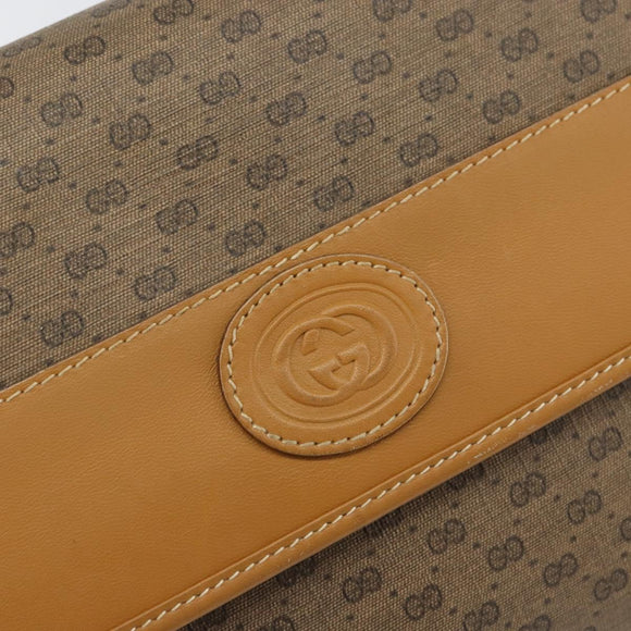 GUCCI Micro GG Supreme Shoulder Bag PVC Beige Gold 004 14 0264 Auth 163995