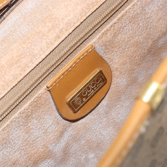GUCCI Micro GG Supreme Shoulder Bag PVC Beige Gold 004 14 0264 Auth 163995