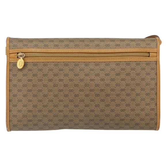 GUCCI Micro GG Supreme Shoulder Bag PVC Beige Gold 004 14 0264 Auth 163995