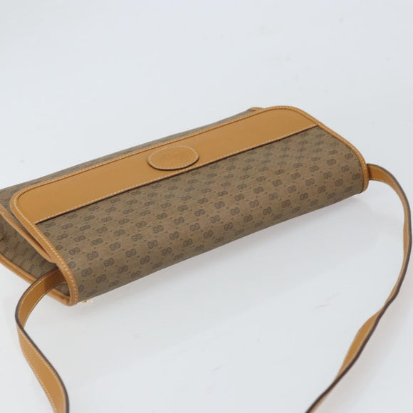 GUCCI Micro GG Supreme Shoulder Bag PVC Beige Gold 004 14 0264 Auth 163995
