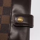 LOUIS VUITTON Damier Ebene Compact Zip Wallet N61668 LV Auth 163998-12