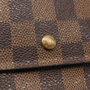 LOUIS VUITTON Damier Ebene Portefeuille International Wallet N61217 Auth 163999-18