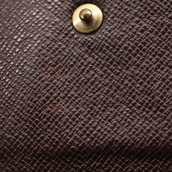 LOUIS VUITTON Damier Ebene Portefeuille International Wallet N61217 Auth 163999