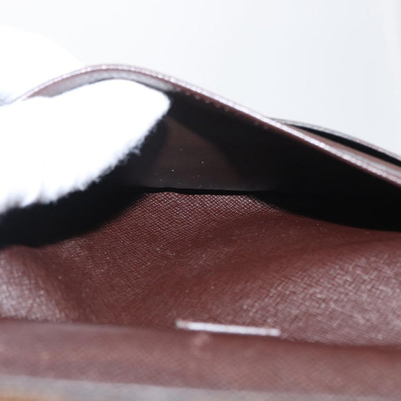 LOUIS VUITTON Damier Ebene Portefeuille International Wallet N61217 Auth 163999