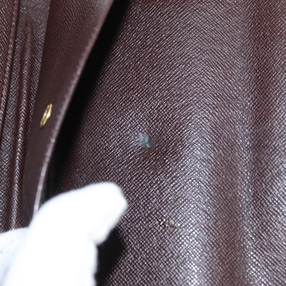 LOUIS VUITTON Damier Ebene Portefeuille International Wallet N61217 Auth 163999