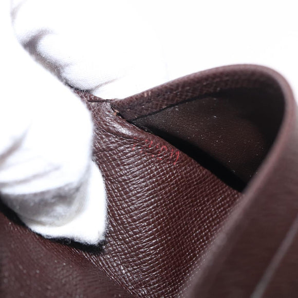 LOUIS VUITTON Damier Ebene Portefeuille International Wallet N61217 Auth 163999