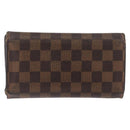 LOUIS VUITTON Damier Ebene Portefeuille International Wallet N61217 Auth 163999-2
