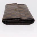 LOUIS VUITTON Damier Ebene Portefeuille International Wallet N61217 Auth 163999-4