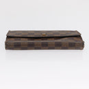 LOUIS VUITTON Damier Ebene Portefeuille International Wallet N61217 Auth 163999-6