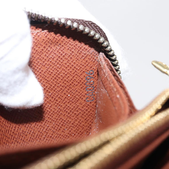 LOUIS VUITTON Monogram Zippy Wallet Long Wallet M42616 LV Auth 164001V