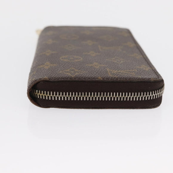 LOUIS VUITTON Monogram Zippy Wallet Long Wallet M42616 LV Auth 164001V