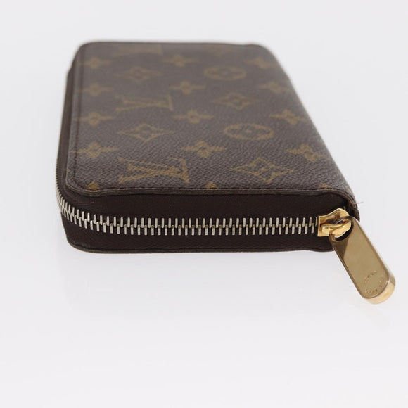 LOUIS VUITTON Monogram Zippy Wallet Long Wallet M42616 LV Auth 164001V