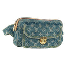LOUIS VUITTON Monogram Denim Bum Bag Body Bag Blue M95347 LV Auth 164002SAV-1